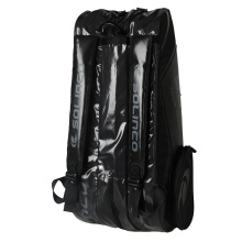 Solinco Racketbag Tour Team Blackout (Racket bag, 3 main compartments, Thermo compartment, Shoe compartment) black 15-pack